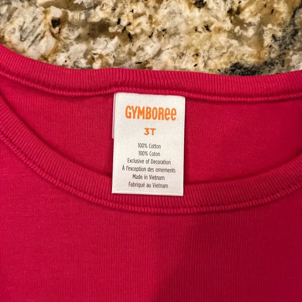 NWT Gymboree Pink & Navy Embroidered Puppy Top & Plaid Tiered Skort -SIZE 12-18M